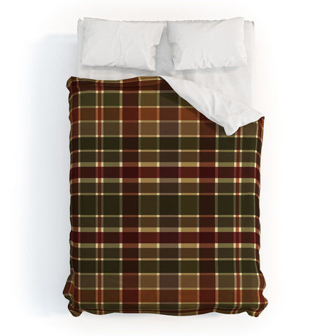 Sheila Wenzel-Ganny Autumn Color Plaids Duvet Cover
