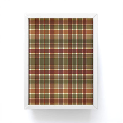 Sheila Wenzel-Ganny Autumn Color Plaids Framed Mini Art Print