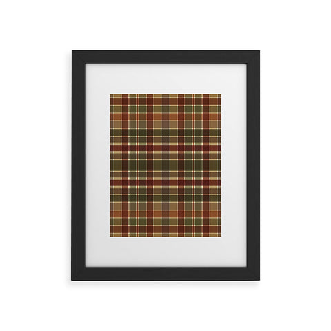 Sheila Wenzel-Ganny Autumn Color Plaids Framed Art Print