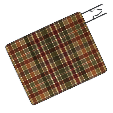 Sheila Wenzel-Ganny Autumn Color Plaids Picnic Blanket