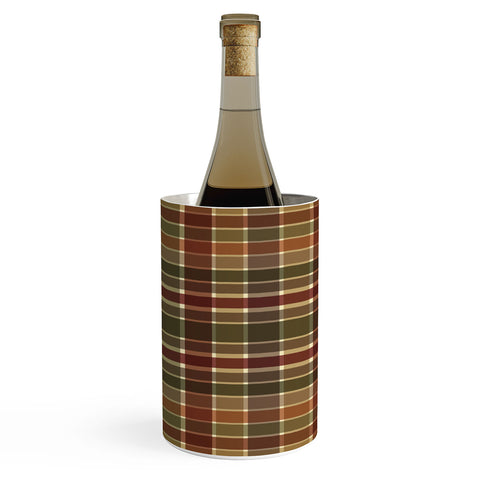 Sheila Wenzel-Ganny Autumn Color Plaids Wine Chiller