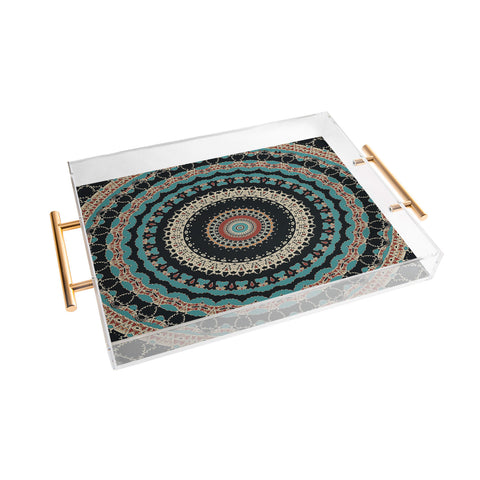 Sheila Wenzel-Ganny Aztec Boho Mandala Acrylic Tray