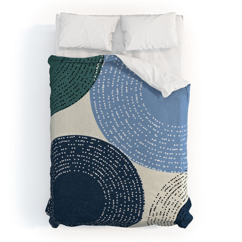 Sheila Wenzel-Ganny Big Blues Minimalist design Duvet Cover