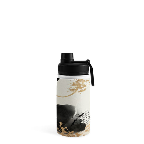Sheila Wenzel-Ganny Black Ink Abstract Water Bottle