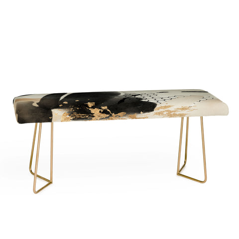 Sheila Wenzel-Ganny Black Ink Abstract Bench