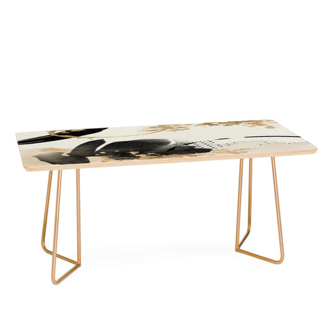 Sheila Wenzel-Ganny Black Ink Abstract Coffee Table