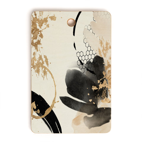 Sheila Wenzel-Ganny Black Ink Abstract Cutting Board Rectangle
