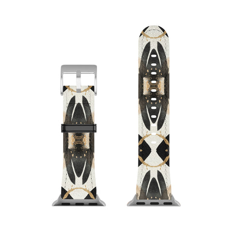 Sheila Wenzel-Ganny Black Ink Abstract Apple Watch Band