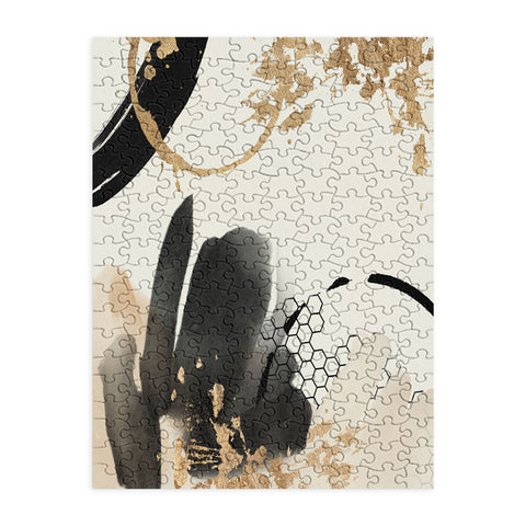 Sheila Wenzel-Ganny Black Ink Abstract Puzzle