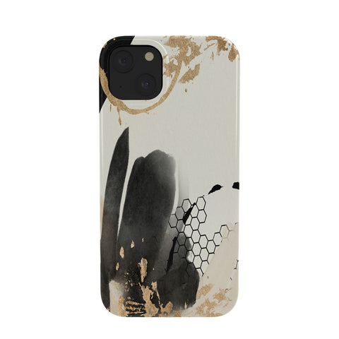 Sheila Wenzel-Ganny Black Ink Abstract Phone Case