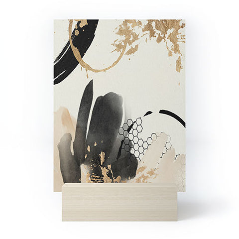Sheila Wenzel-Ganny Black Ink Abstract Mini Art Print