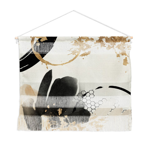 Sheila Wenzel-Ganny Black Ink Abstract Wall Hanging Landscape