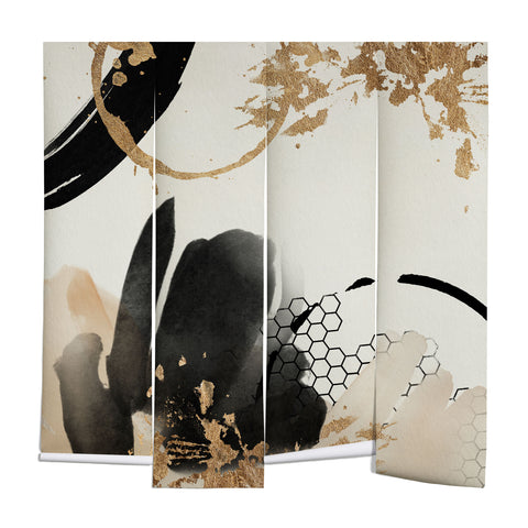 Sheila Wenzel-Ganny Black Ink Abstract Wall Mural