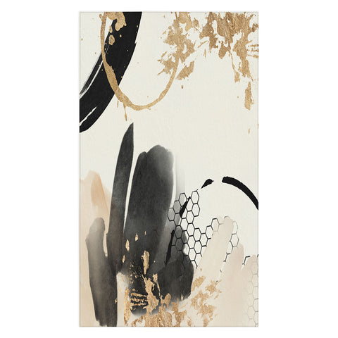 Sheila Wenzel-Ganny Black Ink Abstract Tablecloth