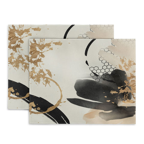 Sheila Wenzel-Ganny Black Ink Abstract Placemat