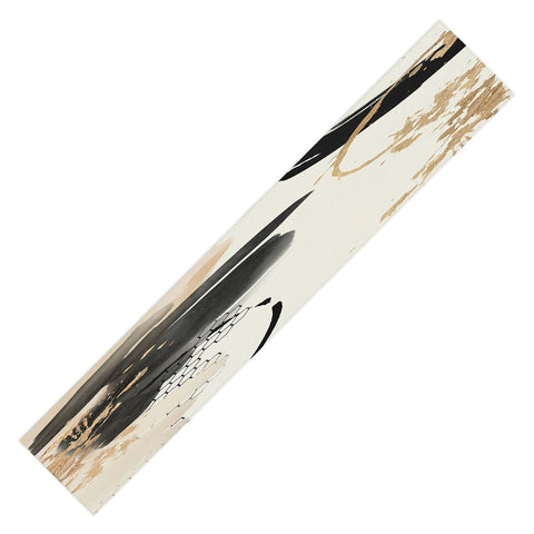 Sheila Wenzel-Ganny Black Ink Abstract Table Runner