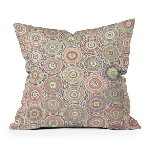 Sheila Wenzel-Ganny Bohemian Multi Mandalas Outdoor Throw Pillow