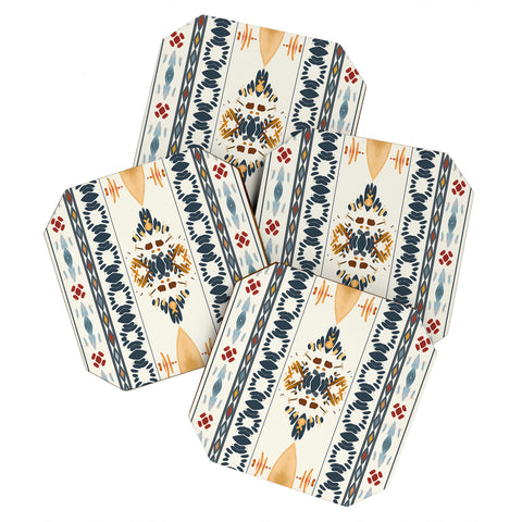 Sheila Wenzel-Ganny Bohemian Tribal Summer Coaster Set