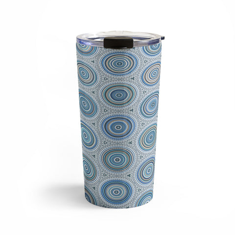 Sheila Wenzel-Ganny Boho Blue Multi Mandala Travel Mug