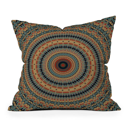 Sheila Wenzel-Ganny Boho Moroccan Mandala Outdoor Throw Pillow