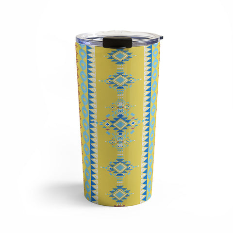 Sheila Wenzel-Ganny Bright Boho Tribal Pattern Travel Mug