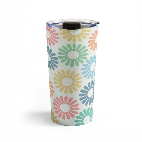 Sheila Wenzel-Ganny Colorful Daisy Pattern Travel Mug