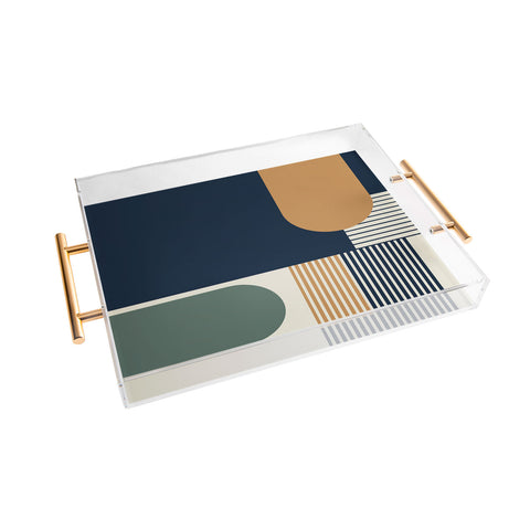 Sheila Wenzel-Ganny Cool Color Palette Pattern Acrylic Tray