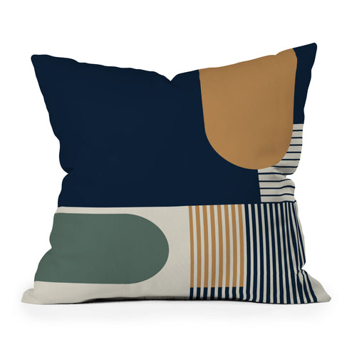 Sheila Wenzel-Ganny Cool Color Palette Pattern Outdoor Throw Pillow