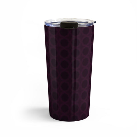 Sheila Wenzel-Ganny Dark Merlot Circle Design Travel Mug