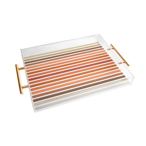 Sheila Wenzel-Ganny Desert Boho Stripes Acrylic Tray