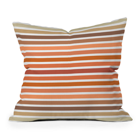 Sheila Wenzel-Ganny Desert Boho Stripes Outdoor Throw Pillow