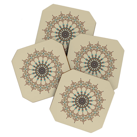 Sheila Wenzel-Ganny Dream Catcher Mandala Coaster Set