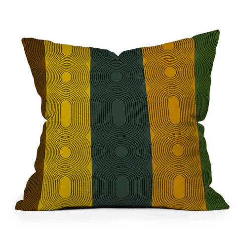 Sheila Wenzel-Ganny Fall Twist Abstract Outdoor Throw Pillow