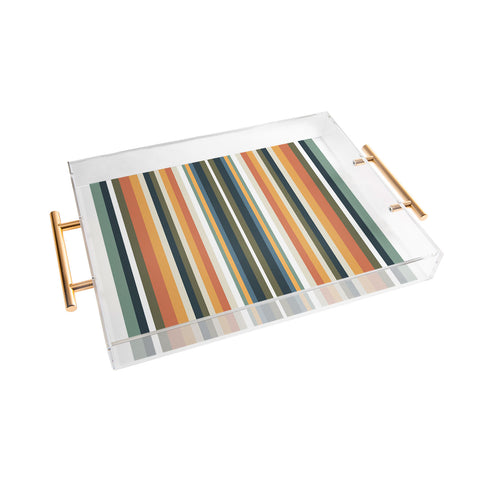 Sheila Wenzel-Ganny Mid Century Stripes Acrylic Tray