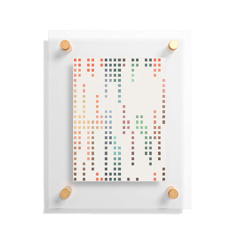 Sheila Wenzel-Ganny Mini Color Square Palette Floating Acrylic Print