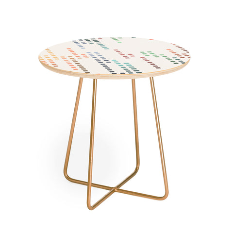 Sheila Wenzel-Ganny Mini Color Square Palette Round Side Table