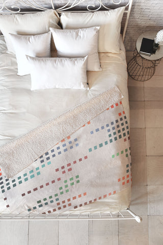 Sheila Wenzel-Ganny Mini Color Square Palette Fleece Throw Blanket