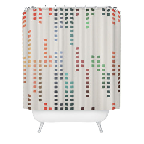 Sheila Wenzel-Ganny Mini Color Square Palette Shower Curtain