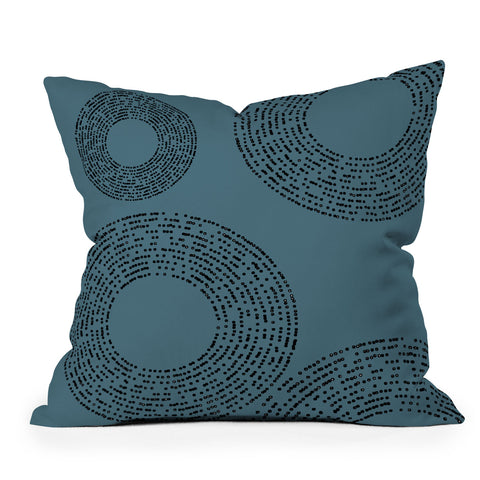 Sheila Wenzel-Ganny Minimalist Sky Blue Outdoor Throw Pillow