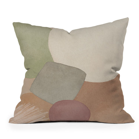 Sheila Wenzel-Ganny Minimalist Soft Geo Outdoor Throw Pillow