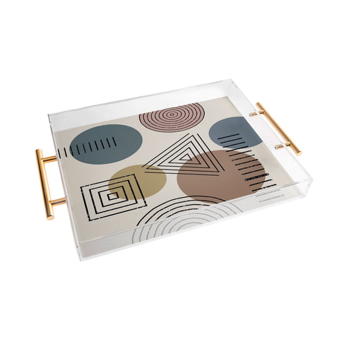 Sheila Wenzel-Ganny Mix It Up Geo Pattern Acrylic Tray