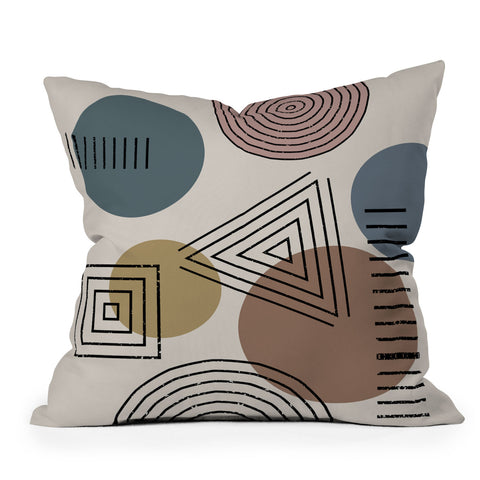 Sheila Wenzel-Ganny Mix It Up Geo Pattern Outdoor Throw Pillow
