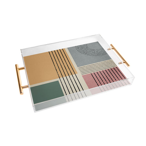 Sheila Wenzel-Ganny Modern Geo Design Acrylic Tray