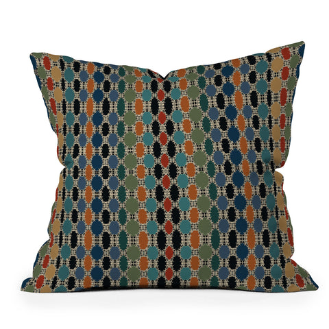 Sheila Wenzel-Ganny Moroccan Braided Abstract Outdoor Throw Pillow