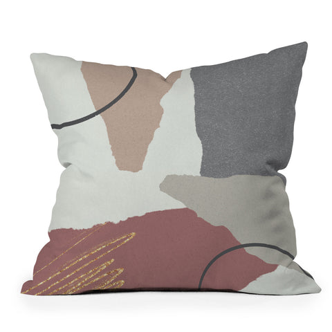 Sheila Wenzel-Ganny Paper Cuts Abstract Outdoor Throw Pillow