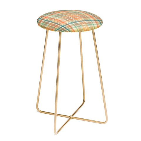 Sheila Wenzel-Ganny Pastel Country Plaids Counter Stool