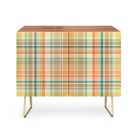 Sheila Wenzel-Ganny Pastel Country Plaids Credenza