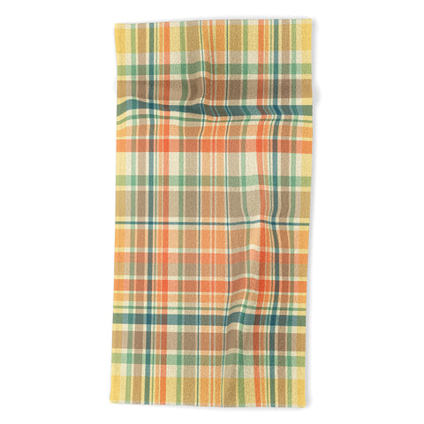 Sheila Wenzel-Ganny Pastel Country Plaids Beach Towel