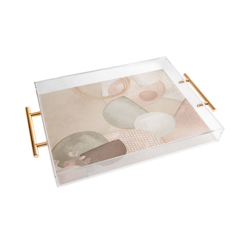 Sheila Wenzel-Ganny Pastel Shapes Patterns Acrylic Tray