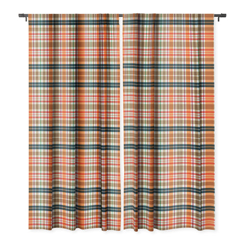 Sheila Wenzel-Ganny Picnic Summer Plaids Blackout Window Curtain